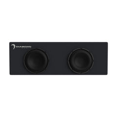 DESMB8DA - Dual 8" Slot Vented Active Subwoofer Enclosure (2 ohm )
