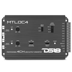 4-Channel High-to-Low Level Line Output Converter with Remote Turn-On - DS18