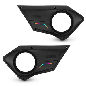 Polaris RZR Front Door Panels for 8” Speakers with Digital LED Lighting - DS18