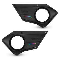 Polaris RZR Front Door Panels for 8” Speakers with Digital LED Lighting - DS18