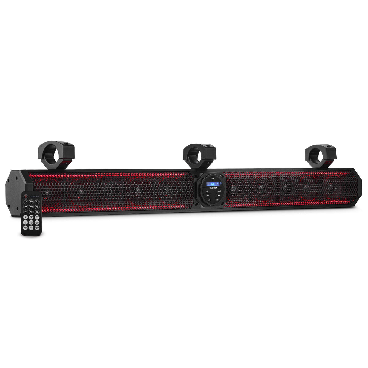 37" Marine Amplified Soundbar with Bluetooth USB & RGB Lighting 10 Speakers 1200 Watts - DS18