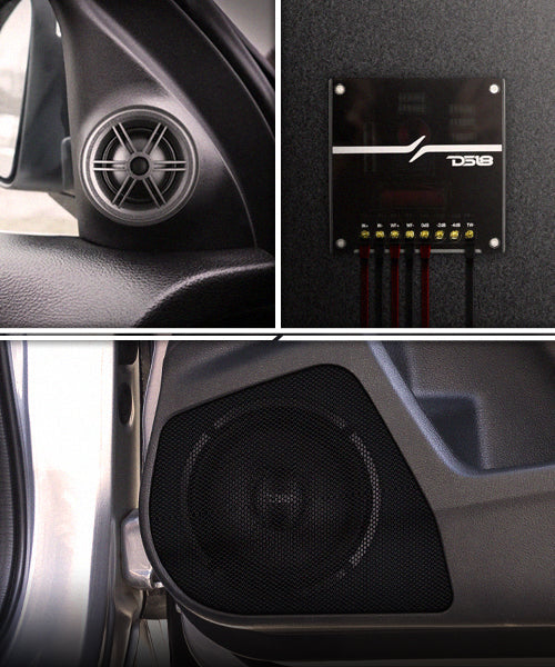 DX 6.5" 2- Way Component Speaker System With Kevlar Cone 230 Watts Rms 4-Ohm - DS18