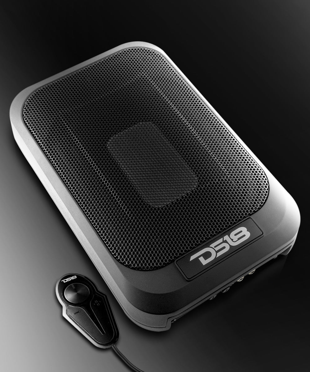 7x9" Amplified UnderSeat Subwoofer with a 4x6 Radiator 230 Watts Max - DS18