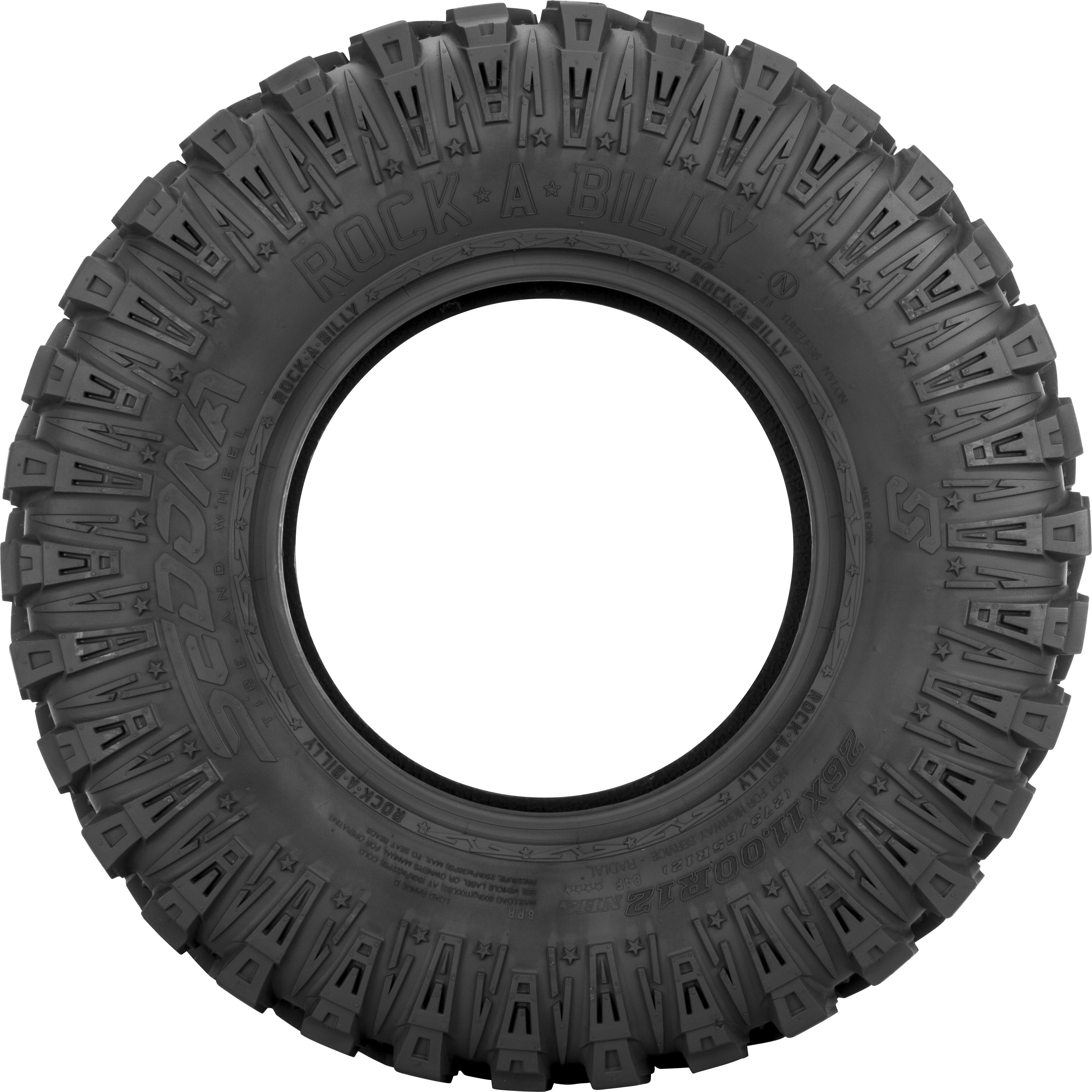 TIRE ROCK-A-BILLY 26X11R12 RADIAL 8PR LR535LBS