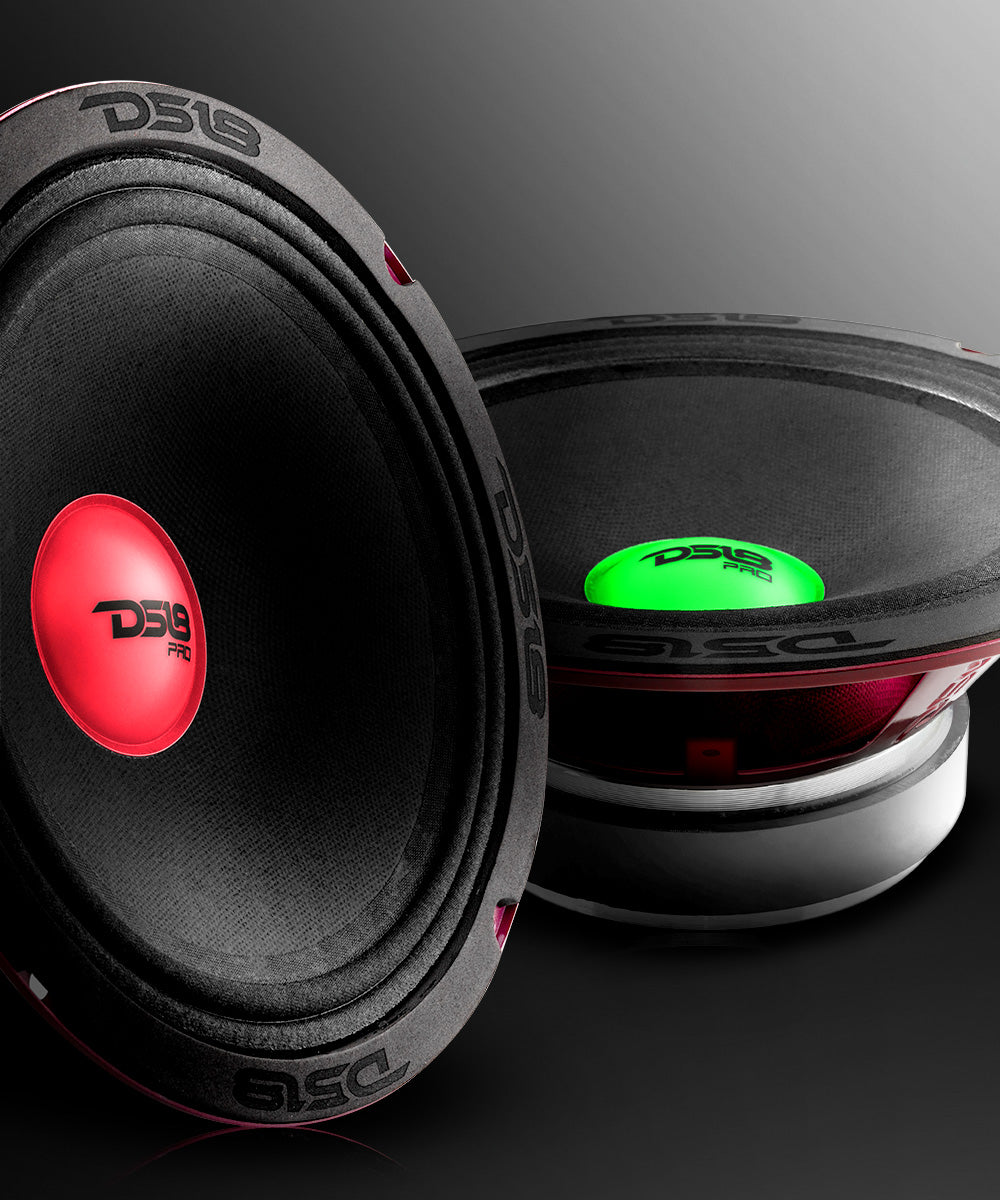 PRO-X 8" Mid-Range Loudspeaker with RGB Light Dust Cap 275 Watts Rms 4-Ohm - DS18