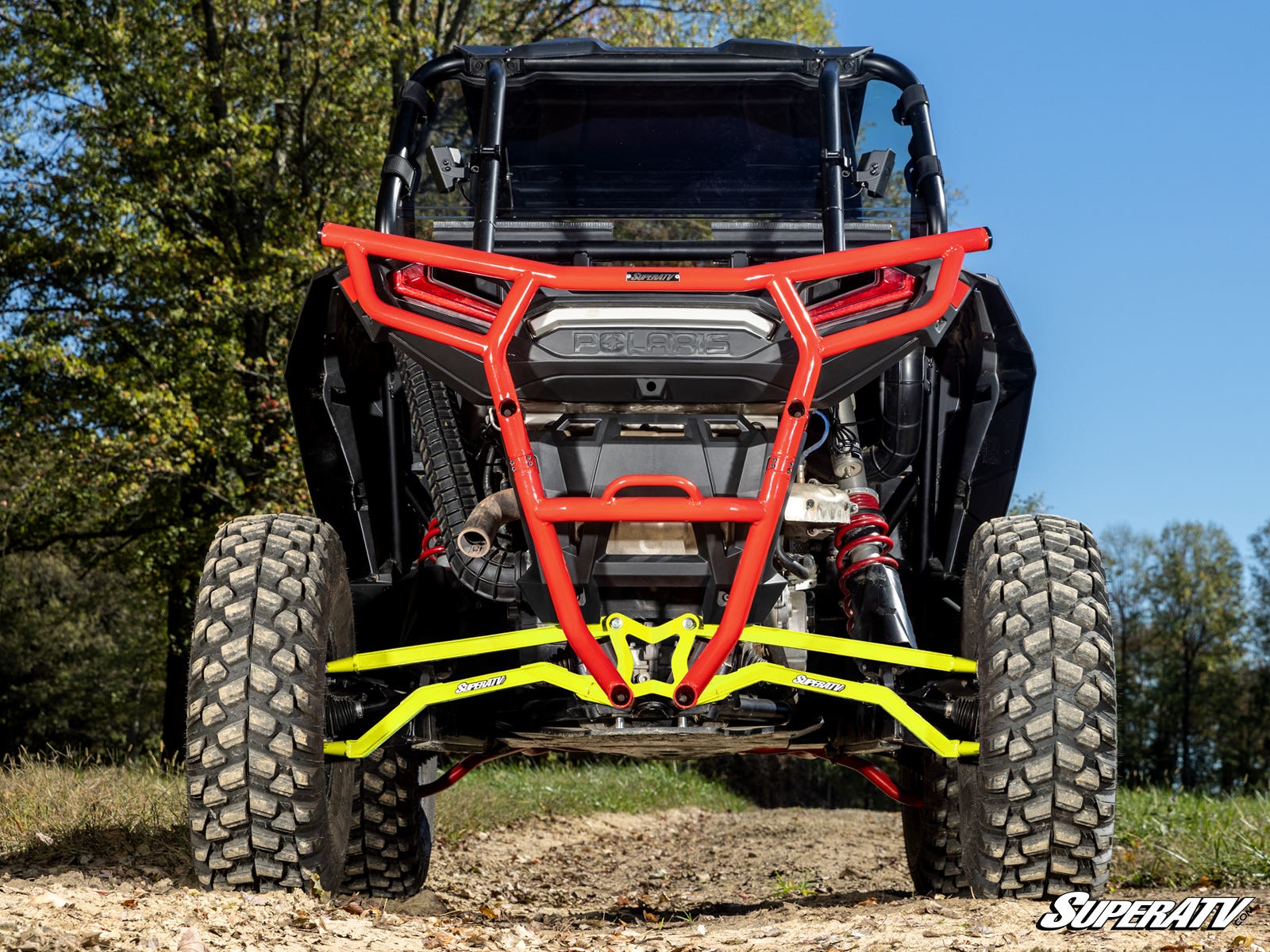 Polaris RZR RS1 High Clearance Boxed Radius Arms - Lime Squeeze