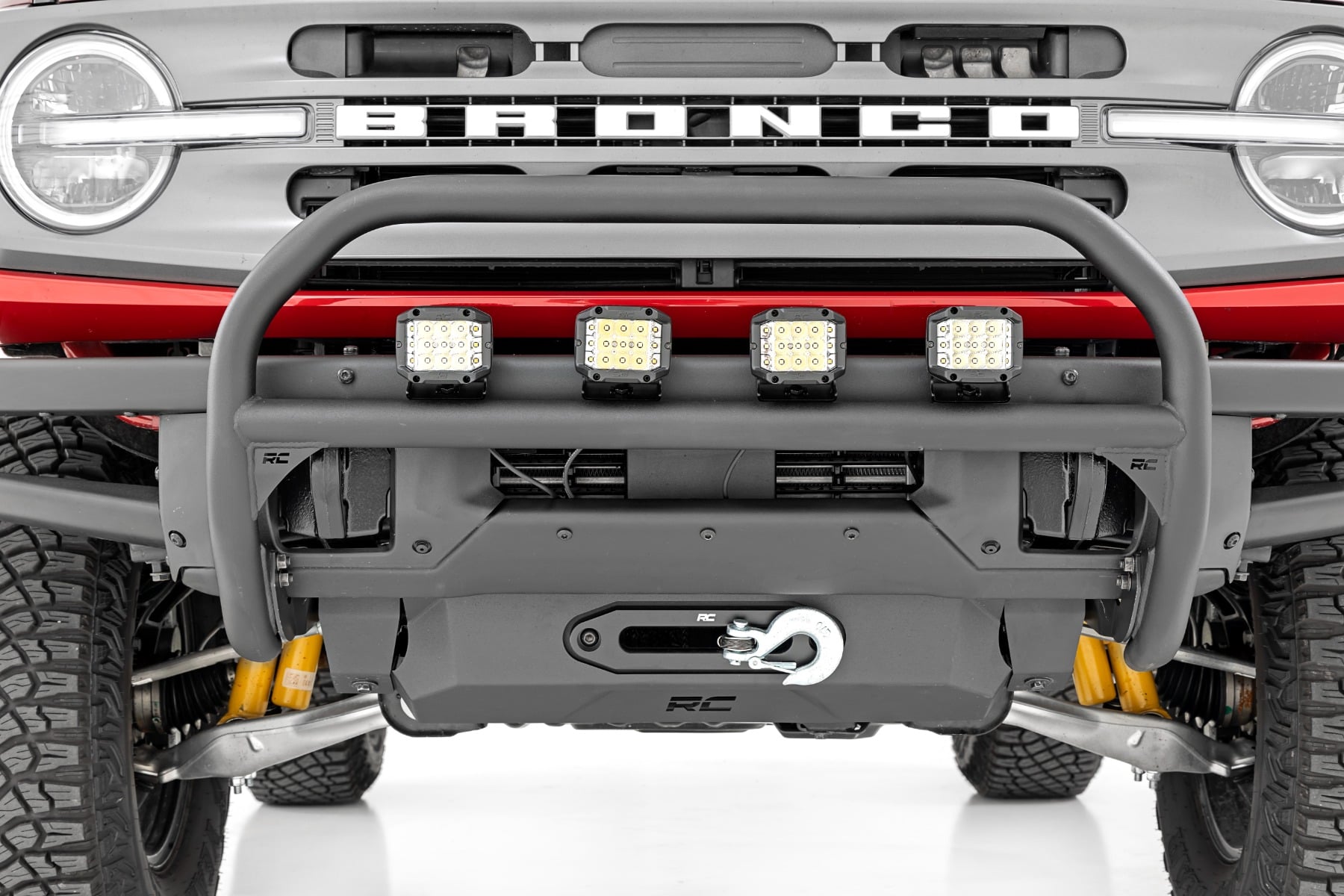 Nudge Bar | 20 Inch BLK DRL Single Row LED | OE Modular Steel | Ford Bronco (21-26)