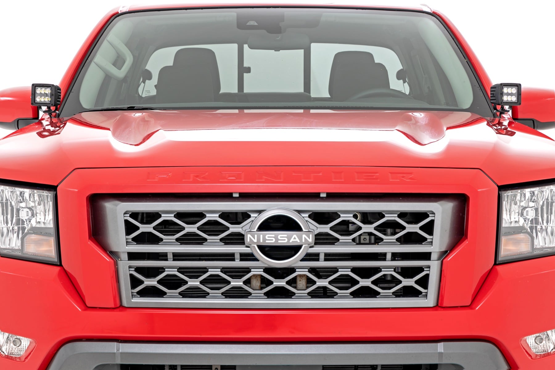 LED Light Kit | Ditch Mount | 2" Black Pair | Amber DRL | Nissan Frontier (22-26)