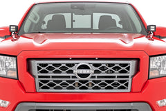 LED Light Kit | Ditch Mount | 2" Black Pair | Amber DRL | Nissan Frontier (22-26)