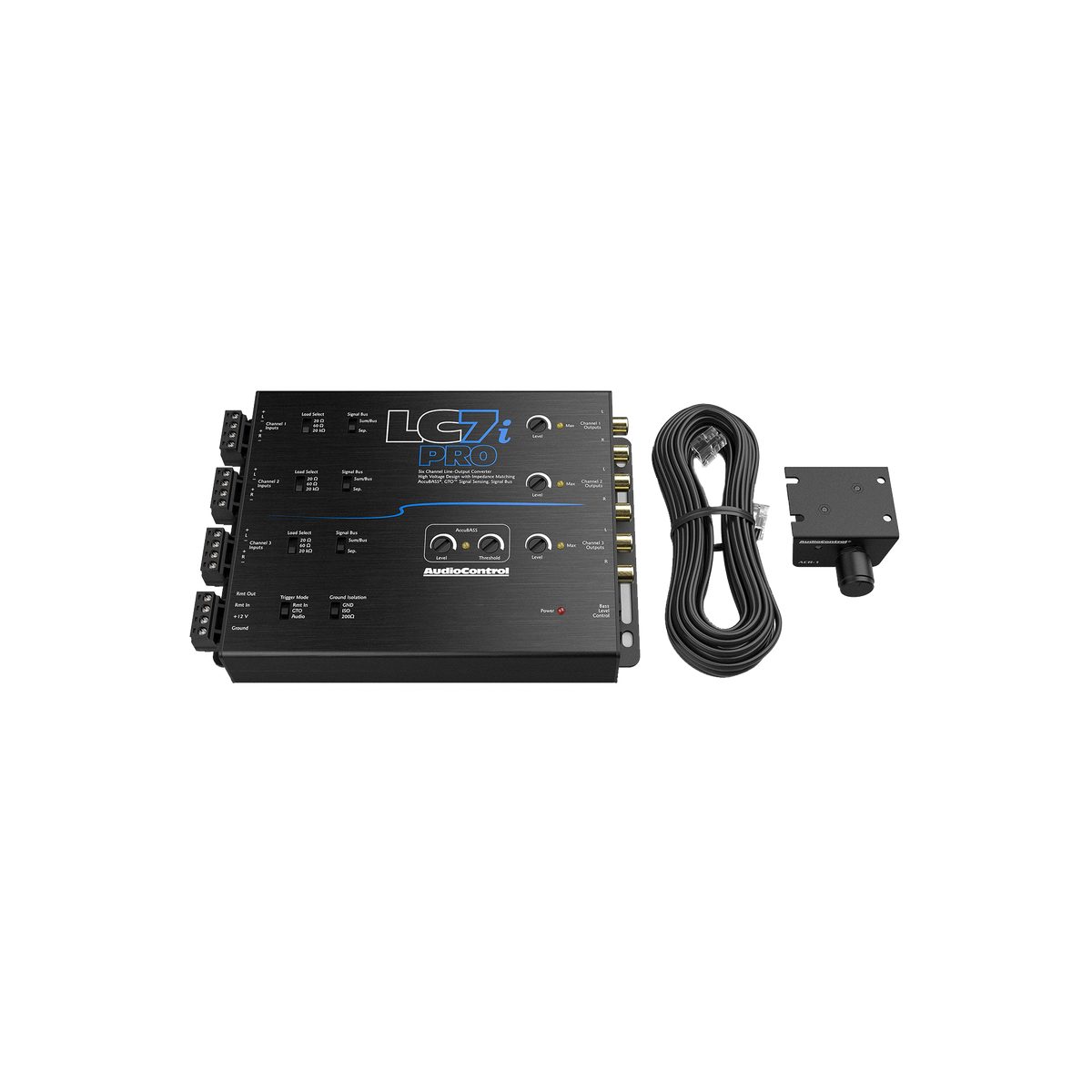 LC7iPRO 6-Channel Line Output Converter w/AccuBASS & ACR-1 Remote