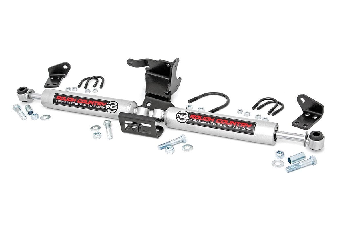 N3 Steering Stabilizer | Dual | 2.5-8 Inch Lift | Jeep Gladiator JT/Wrangler JL (18-26)