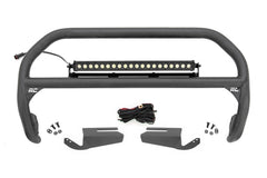 Nudge Bar | 20 Inch Black Single Row LED | OE Modular Steel | | Ford Bronco (21-26)
