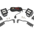 LED Light Kit | Ditch Mount | 2" Black Pair | Flood | Nissan Frontier (22-26)