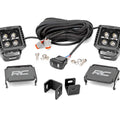 LED Light Kit | Ditch Mount | 2" Black Pair | Amber DRL | Toyota Tundra (22-26)