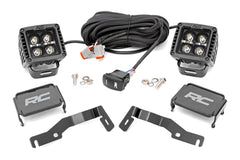 LED Light Kit | Ditch Mount | 2" Black Pair | White DRL | Toyota Tacoma (24-26)