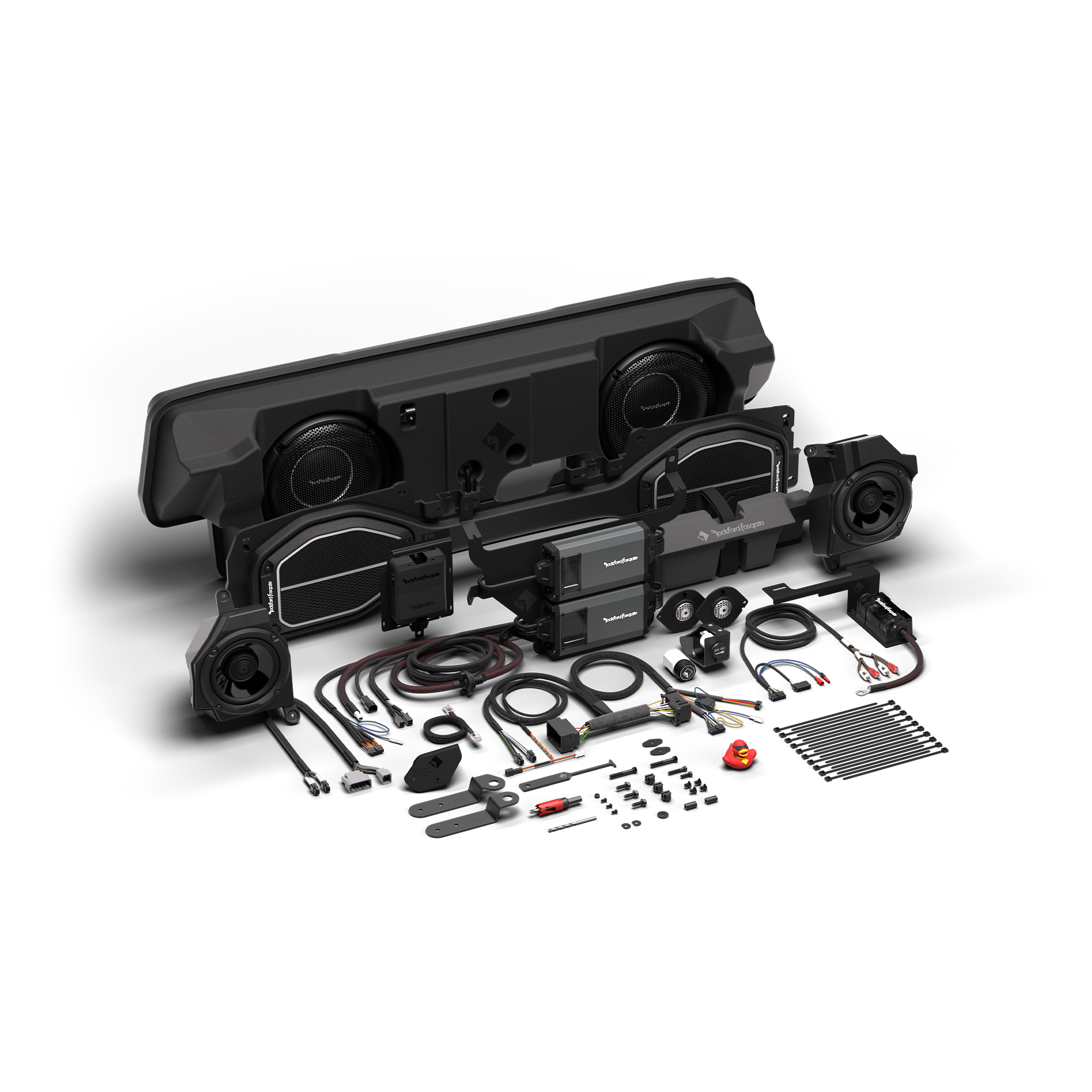 1,800 Watt All-In-One Audio Kit for Select 2020-2023 Jeep Gladiator JT