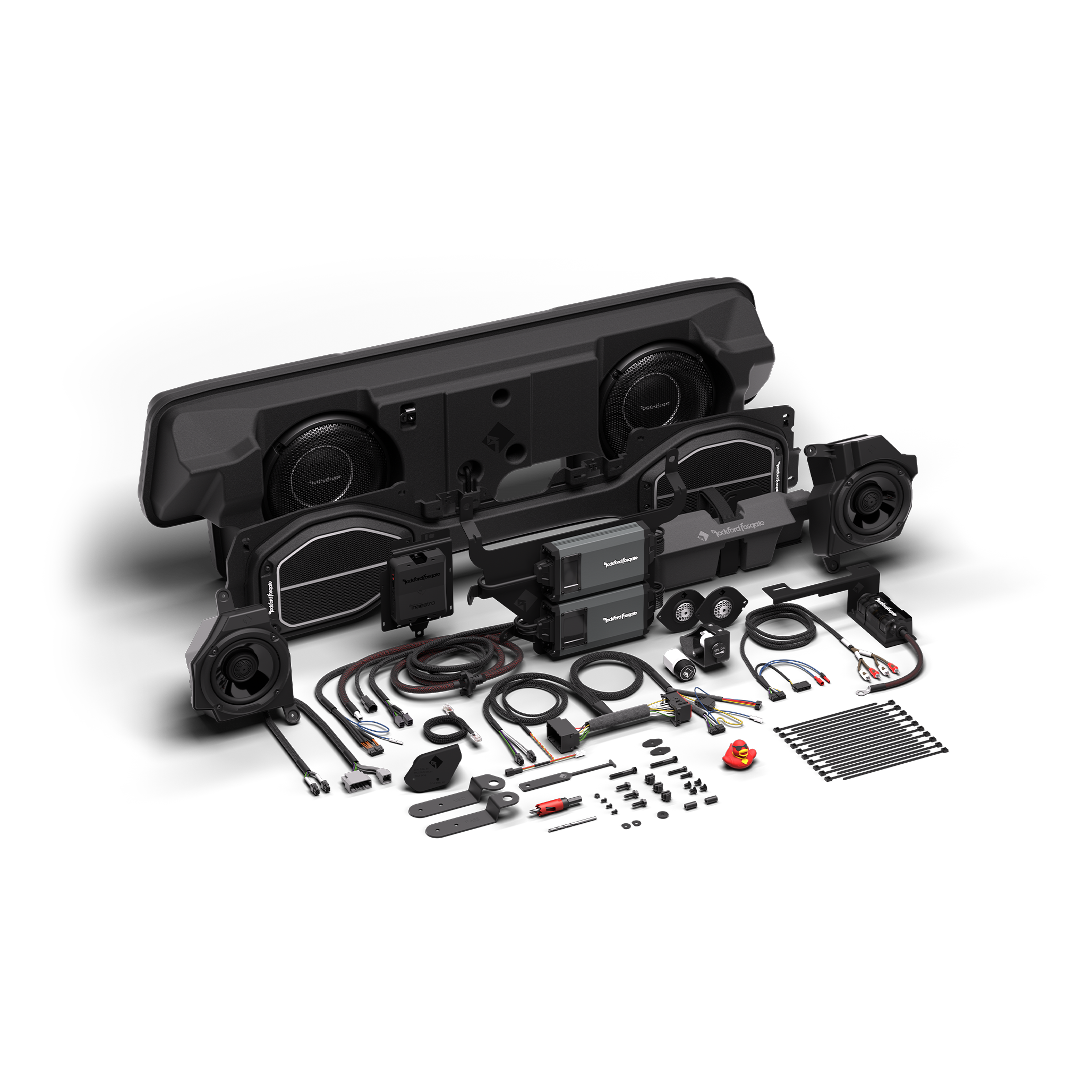 1,800 Watt All-In-One Audio Kit for Select 2020-2023 Jeep Gladiator JT