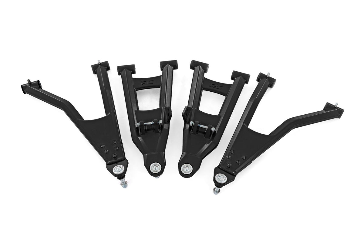 Black Aluminum Control Arms | 2" Forward Offset | Polaris Ranger XP 1000