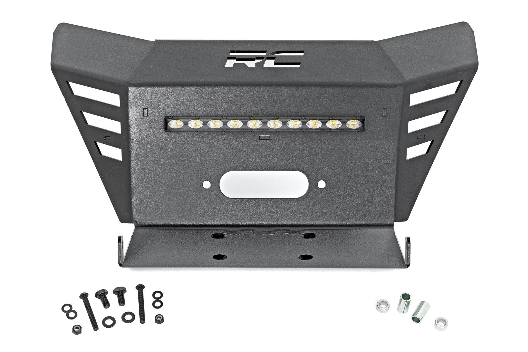 Winch Plate | 10" Black Slimline | Honda Pioneer 520