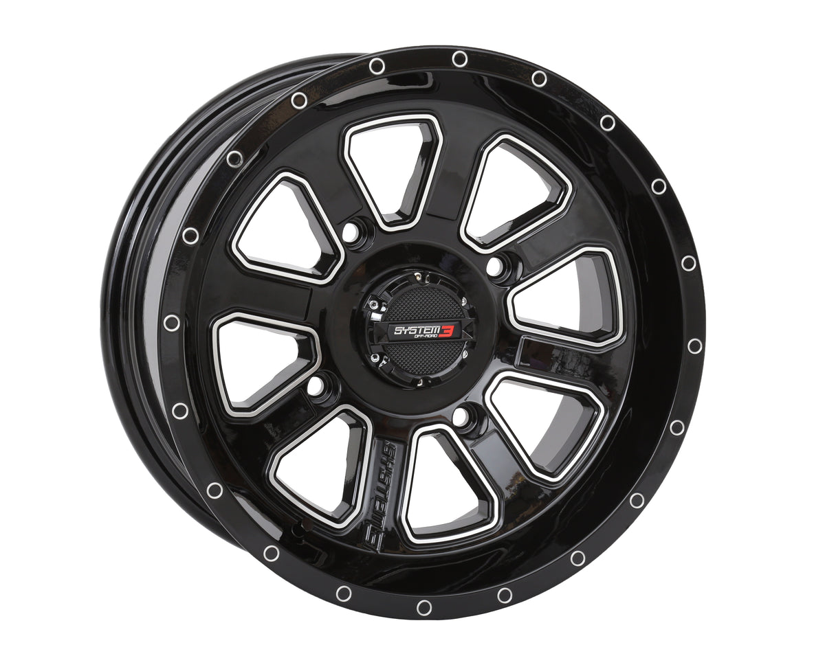 ST4 WHEEL - GLOSS BLACK/MACHINED
