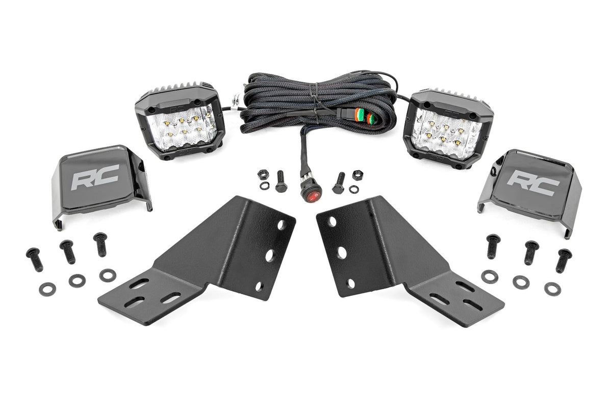 LED Light Kit | Rear Mount | 3" Chrome Pair | Wide Angle | CFMOTO UFORCE U10 Pro