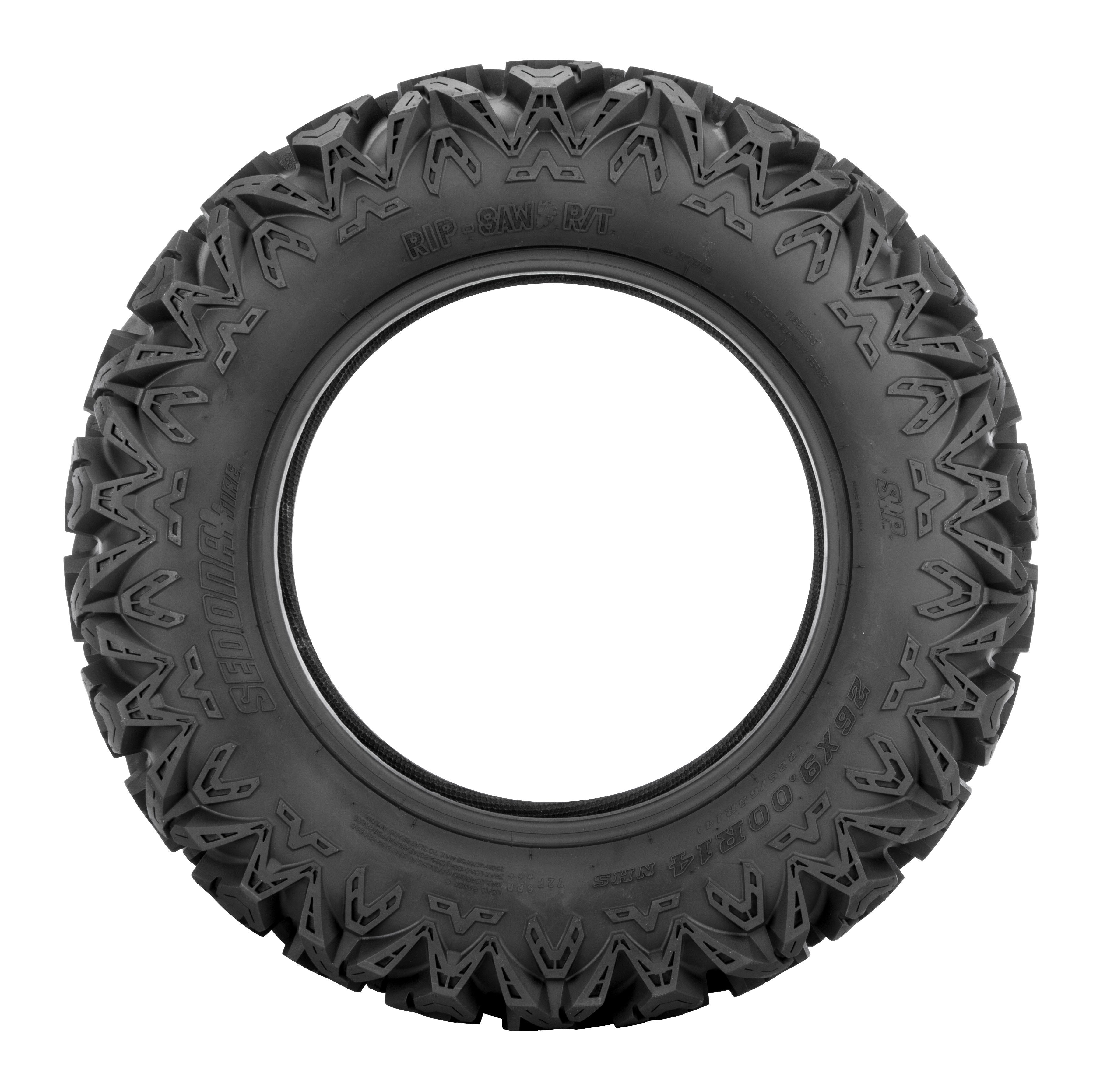 TIRE RIP SAW R/T 25X8R-12 RADIAL 6PR LR340LBS
