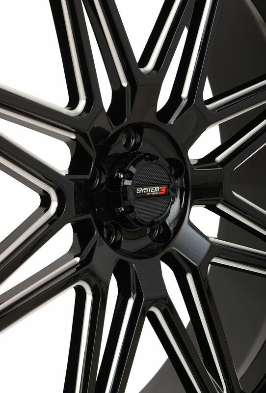 ST7 WHEEL 24X9 5+4 (0MM) 5/4.5 GLOSS BLACK MILLED