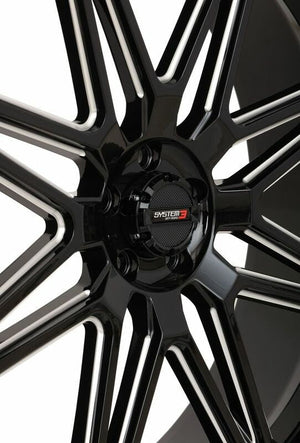 ST7 WHEEL - GLOSS BLACK MILLED
