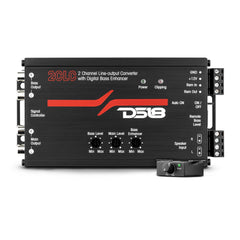 2-Channel Line Output Converter with Digital Bass Enhancer - DS18