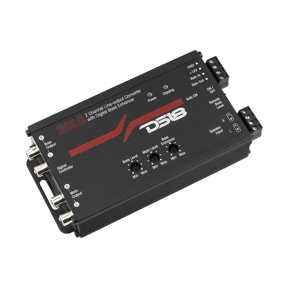 2-Channel Line Output Converter with Digital Bass Enhancer - DS18
