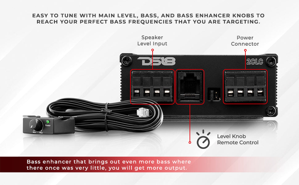 2-Channel Line Output Converter with Digital Bass Enhancer - DS18
