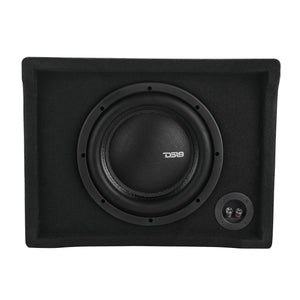 DFPU Under Seat 10” Shallow Subwoofer Enclosure | Sealed, Loaded, 600W RMS @ 2 Ohm - DS18