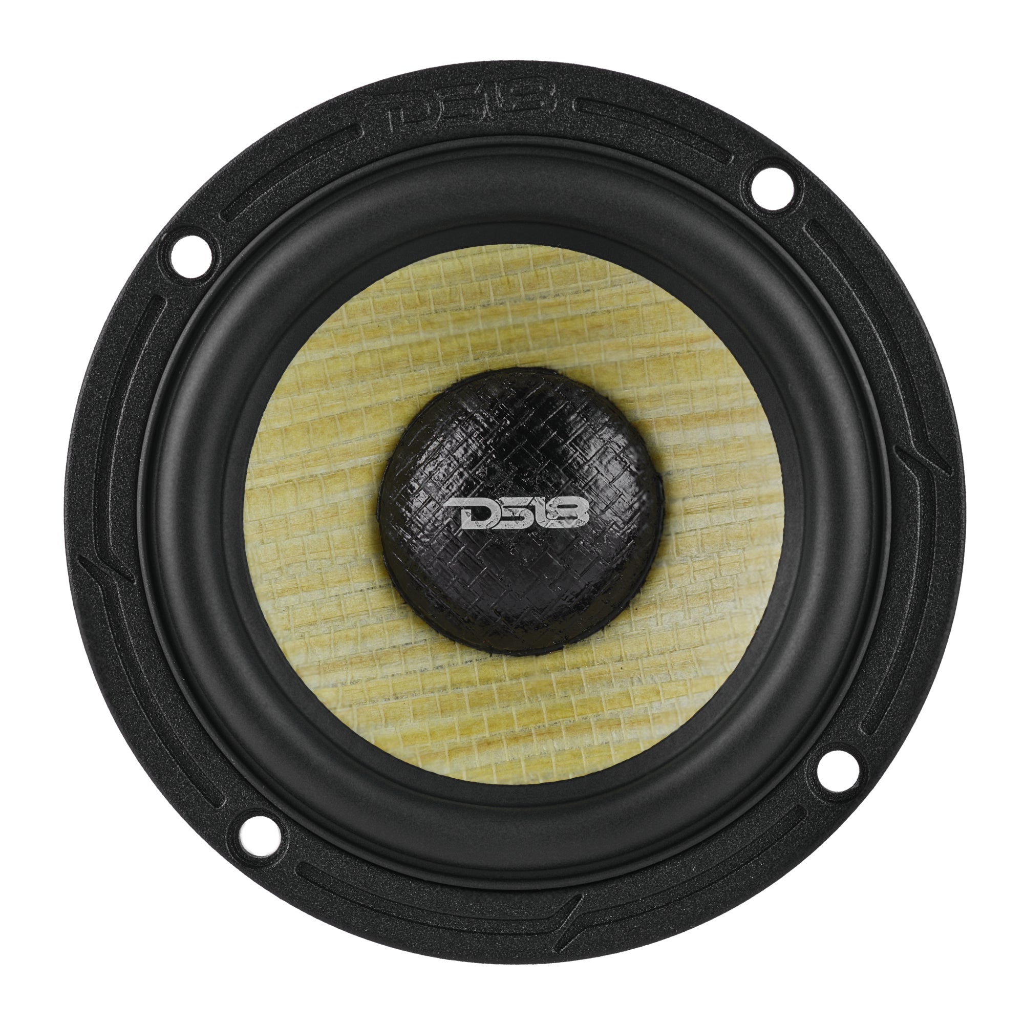 DXQ 3.5” Midrange Speaker with Yellow Straw + Composite Foam Cone | 60W RMS 4-Ohm - DS18