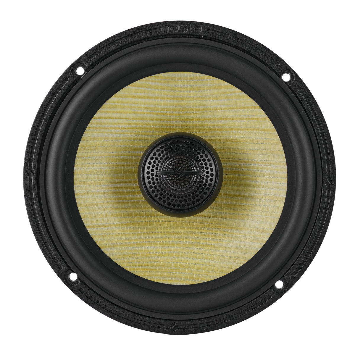 DXQ 6.5" 2-Way Coaxial Speaker with Yellow Straw and Composite Foam Cone | 150W RMS 4-Ohm - DS18