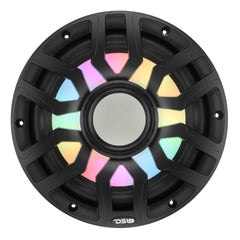 10” Marine Subwoofer with Hybrid Magnet Motor, Removable Grille and Digital LED Lights - 500W RMS 4-Ohm - DS18