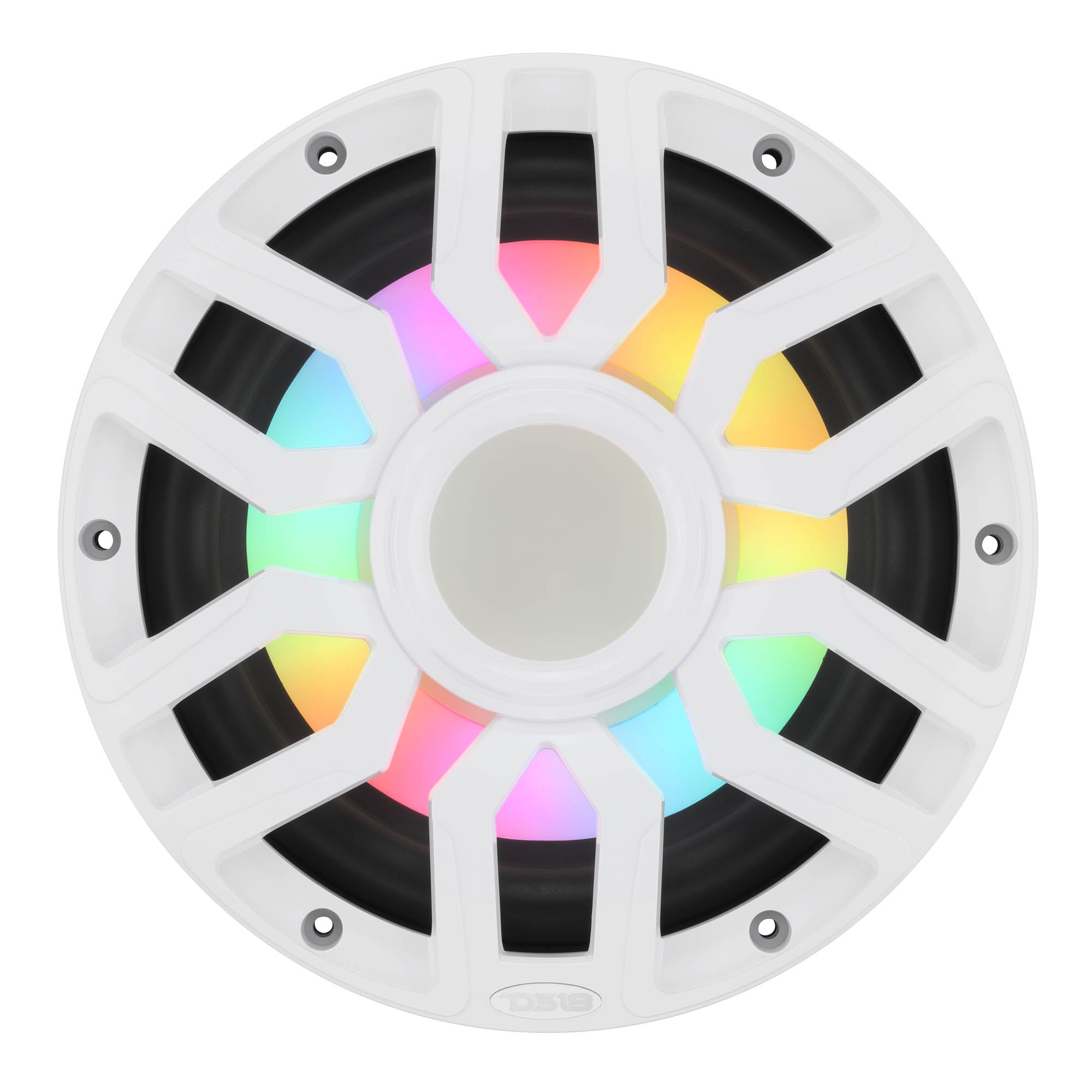 10” Marine Subwoofer with Hybrid Magnet Motor, Removable Grille and Digital LED Lights - 500W RMS 4-Ohm - DS18