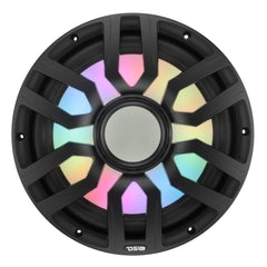 12” Marine Subwoofer with Hybrid Magnet Motor, Removable Grille and Digital LED Lights - 600W RMS 4-Ohm - DS18