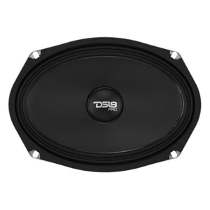 6x9” Motorcycle Audio Bundle – Shallow Water-Resistant Midrange Loudspeakers + Sealed ABS Baffles (Pair) | High Output, Easy