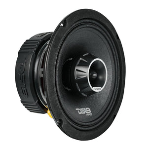 PRO-ZT 6.5" Coaxial Mid-Range Loudspeaker with Water-Resistant Cone Built-in Bullet Tweeter and Grill | 225W RMS 4-Ohm - DS18