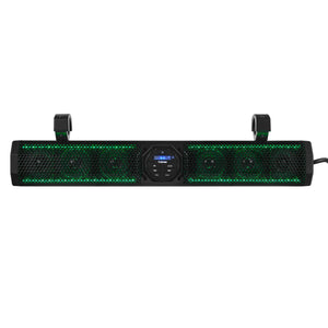 26" Marine Amplified Soundbar with Bluetooth USB & RGB Lighting 6 Speakers 600 Watts - DS18
