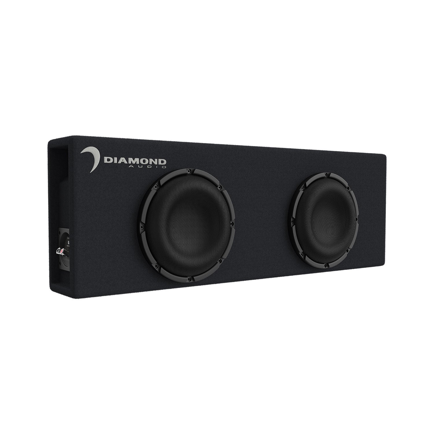 DESMB8DA - Dual 8" Slot Vented Active Subwoofer Enclosure (2 ohm )