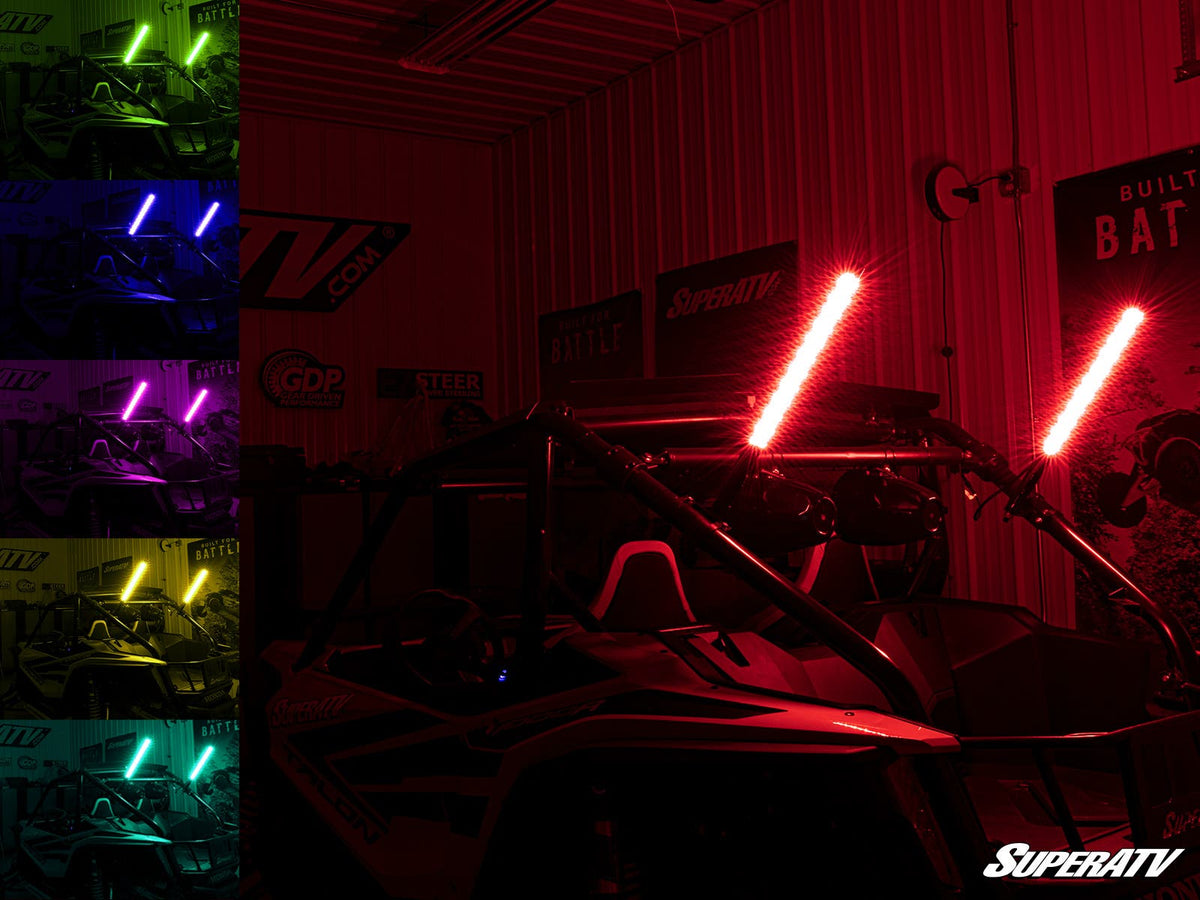2' RGB LED Whip Lights