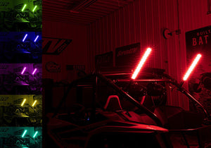 2' RGB LED Whip Lights