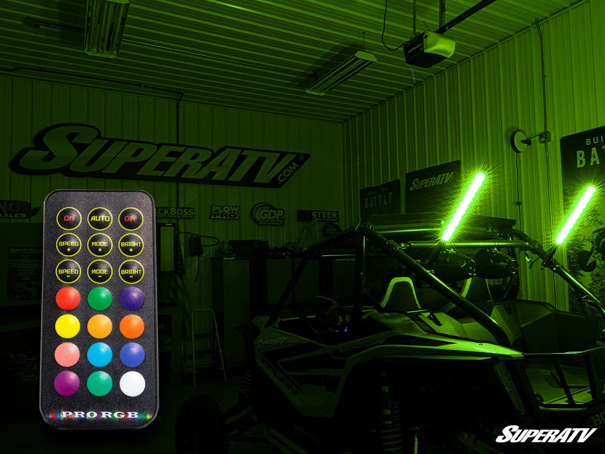 2' RGB LED Whip Lights