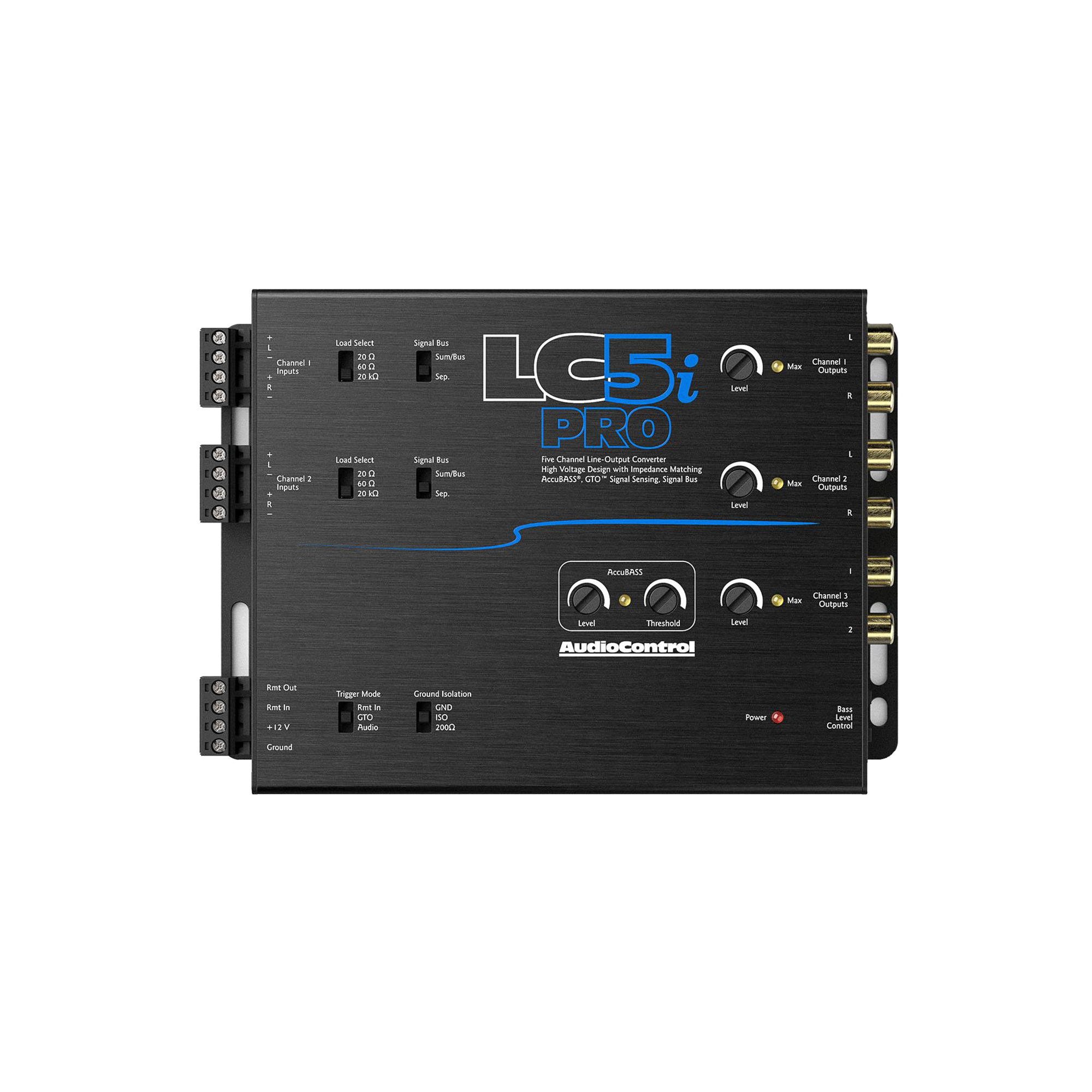LC5iPRO 5-Channel Line Output Converter w/AccuBASS & ACR-1 Remote