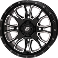 FUSION DD WHEEL 14X7 5+2 4/137 & 4/156 GLOSS BLK/MACH