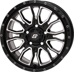 FUSION WHEEL 15X7 5+2 5/4.5 GLOSS BLK/MACHINED