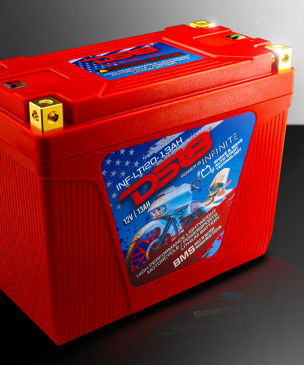 INF-LTI20-13AH INFINITE 13 AH Lithium Battery YTX20 Case With Shake and Wake Technology and BMS - Perfect for Motorcycles