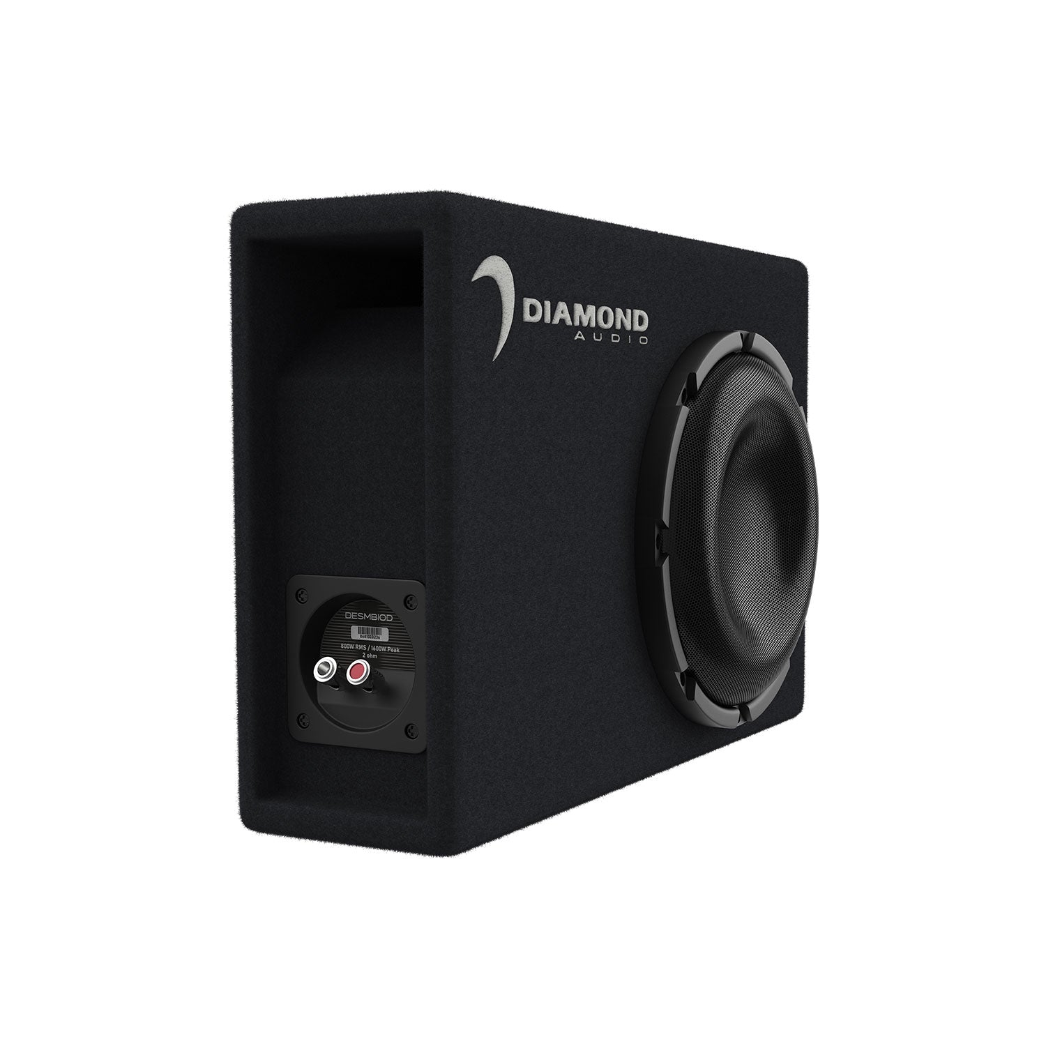 DESMB8A - 8" Slot Vented Active Subwoofer Enclosure (2 ohm )