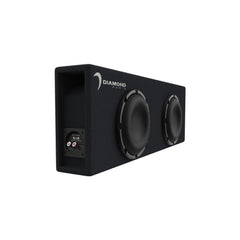 DESMB8DA - Dual 8" Slot Vented Active Subwoofer Enclosure (2 ohm )